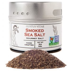 Морская соль, Sea Salt, Gustus Vitae, копченая, 84 г