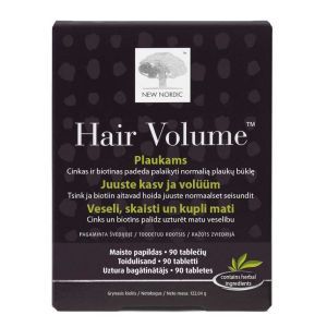 Витамины для роста и объема волос, Hair Volume, New Nordic, 90 таблеток
