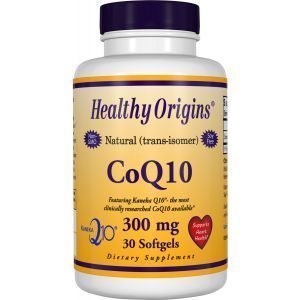 Коэнзим Q10, CoQ10 (Kaneka Q10), Healthy Origins, 300 мг, 30 гелевых капсул
