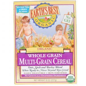 Цельнозерновые хлопья из нескольких злаков, Grain Multi-Grain Cereal, Earth's Best, органические, 227 г