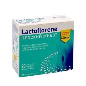 Плоский живот, Pancia Piatta, Lactoflorene, 20 пакетиков
