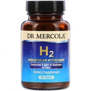 Молекулярный водород, H2 Molecular Hydrogen, Dr. Mercola, 90 таблеток