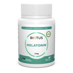 Мелатонин, Мелатонин, Биотус, 3 мг, 60 капсула