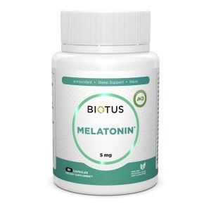 Мелатонин, Мелатонин, Биотус, 5 мг, 60 капсула
