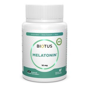 Мелатонин, Мелатонин, Биотус, 10 мг, 60 капсула
