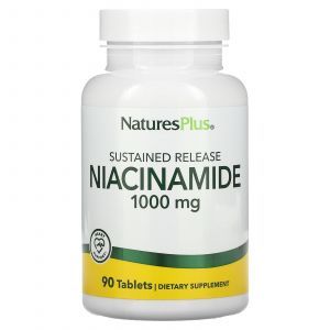Ниацинамид, Niacinamide, Nature's Plus, 1000 мг, 90 капсул (Default)
