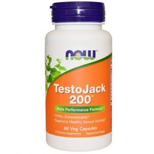 Репродуктивное здоровье мужчин, TestoJack 200, Now Foods, 60 капс.