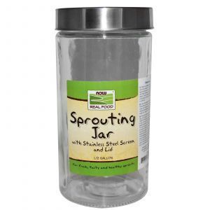 Проращиватель, Sprouting Jar, Now Foods, Real Food, стеклянный, 1.89 л