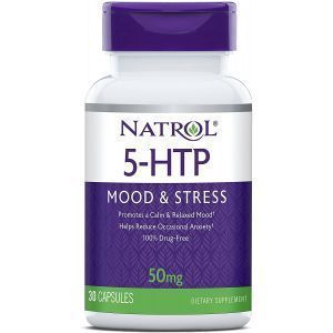 5-HTP, 5-HTP, Natrol, 50 мг, 30 капсулалар