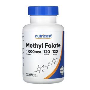Метилфолат, Methyl Folate, Healthy Origins, 800 мкг, 120 капсул