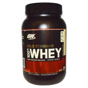 Сывороточный протеин (Gold Standard Whey), Optimum Nutrition, французский ванильный крем, 909 г