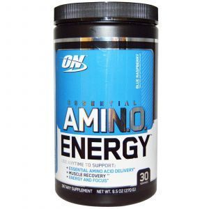 Амино энергия (Amino Energy), Optimum Nutrition, голубая малина, 270 грамм