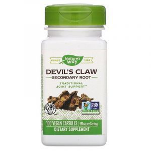 Коготь дьявола (Devil's Claw), Nature's Way, 480 мг, 100 капсу
