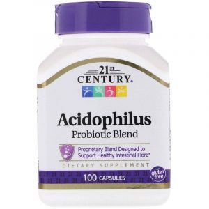 Пробиотиктер, Acidophilus, 21st Century, 100 капсулалар