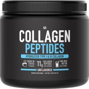 Коллагеновые пептиды, Collagen Peptides, Sports Research, без вкуса, 110.7 г
