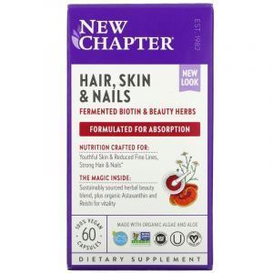 Витамины для ногтей, волос и кожи, Perfect Hair, Skin & Nails, New Chapter, 60 капсул