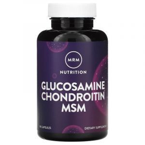 Глюкозамин, хондроитин и МСМ, Glucosamine Chondroitin MSM, MRM, 90 капсул