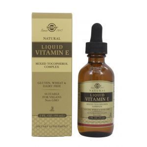 Витамин Е натуральный, Liquid Vitamin E, Solgar, 59 мл
