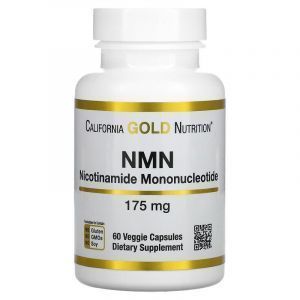 Никотинамид мононуклеотид, NMN, California Gold Nutrition, 175 мг, 60 вегетарианская капсул
