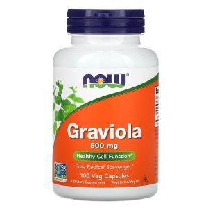 Гравиола (Graviola), Now Foods, 500 мг, 100 вегетарианских капсул