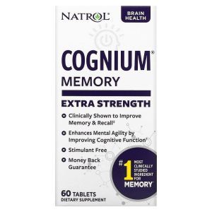Когниум, Cognium, Natrol, усиленный, 200 мг, 60 таблеток