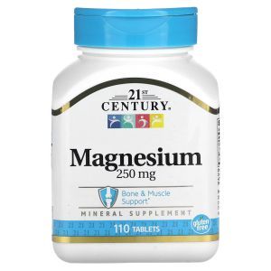 Магний оксид, Magnesium, 21st Century, 250 мг, 110 таблеток