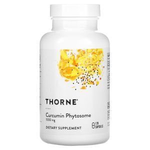 Фитосома куркумина, Curcumin Phytosome, Thorne Research, 1000 мг, 120 капсул  
