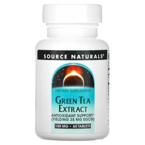 Зеленый чай экстракт (Green Tea Extract), Source Naturals, 60 таблеток