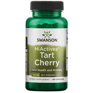 Экстракт вишни, Hiactives Tart Cherry, Swanson, 465 мг, 60 капсул