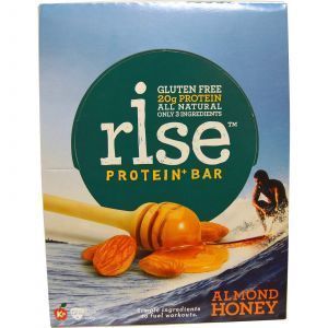 Батончики с медом и миндалем, Almond Honey, Rise Bar, 12 бат.
