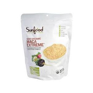 Порошок корня мака, Raw Organic Maca Extreme, Sunfood, органик, 227 г
