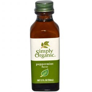 Экстракт перечной мяты (Peppermint Flavor), Simply Organic, 59 мл
