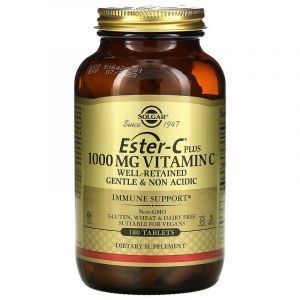 Витамин С эстер плюс (Ester-C Plus), Solgar, 1,000 мг, 180 та