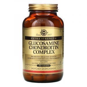 Глюкозамин хондроитин комплекс, Glucosamine Chondroitin, Solgar, экстра сила, 75 таблеток