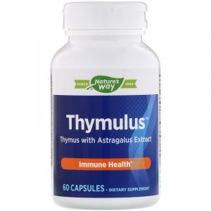 Иммунная защита, Thymus, Enzymatic Therapy, 60 капсул.
