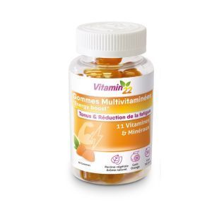 Мультивитамины заряд энергии, Gommes Multivitaminees Energy Boost, Vitamin'22, 60 жевательных конфет
